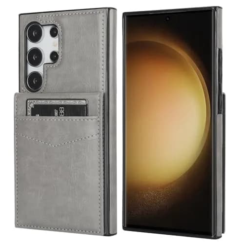 KIHUWEY Samsung Galaxy S24 Ultra Case Wallet with Credit Card Holder | Premium Leather Flip Cover with Kickstand & Full Protection thumbnail 3