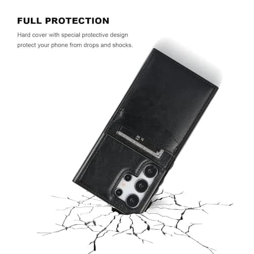 KIHUWEY Samsung Galaxy S24 Ultra Wallet Case with Credit Card Holder | Premium Leather Flip Cover with Kickstand & Full Protection thumbnail 6