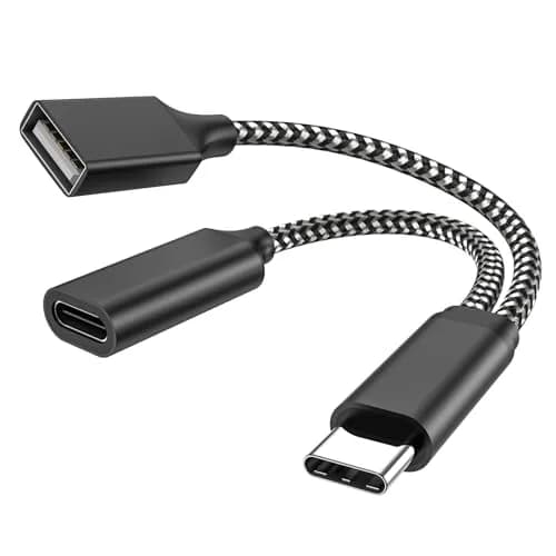 MOGOOD USB C OTG Splitter Cable with 18W Power Delivery | 2-in-1 Adapter for Android & More thumbnail 1
