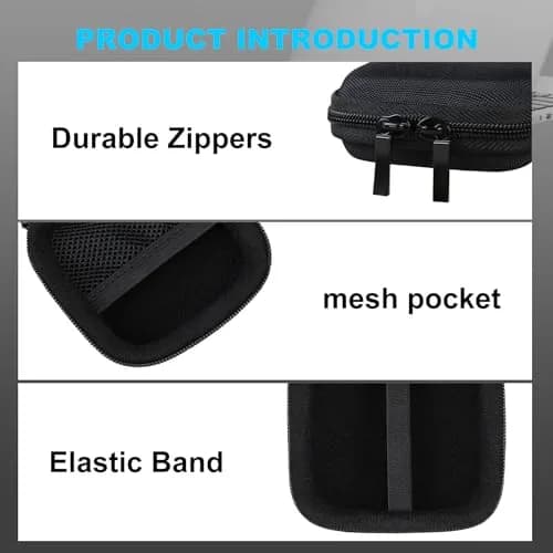Lacdo Black Portable Hard Drive Case | Shockproof & Water-Repellent Storage for Crucial SSDs thumbnail 4