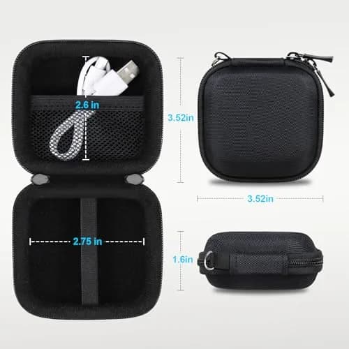 Lacdo Black Portable Hard Drive Case | Shockproof & Water-Repellent Storage for Crucial SSDs thumbnail 6