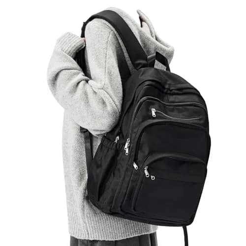 Lendolk College Backpack For Women Men, High School Backpack with Lots of Pockets, 35cm x 17cm x 48cm (13.8in x 6.7in x 18.9in) thumbnail 1