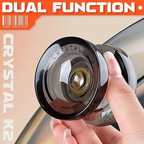MAGICYOYO Pack of 2 Yo-yos | Responsive & Unresponsive Yoyo for Kids & Adults (Blue Red & Black) | Durable Plastic & Aluminum thumbnail 5