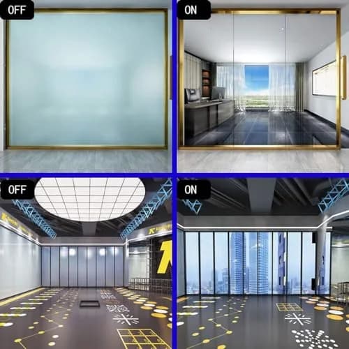 MEGICOLIM Switchable Smart Film PDLC Electronic Tint Glass Sticker 20.8cm x 30cm | Privacy Control & UV Protection thumbnail 4