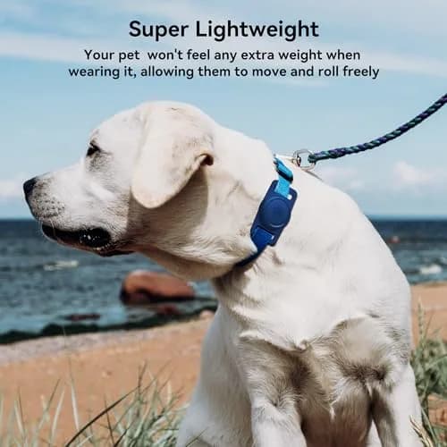 GOCII Airtag Dog Collar Holder 2 Pack, Waterproof Silicone AirTag Case for Apple AirTag (Gen 1 & 2) - Navy thumbnail 5