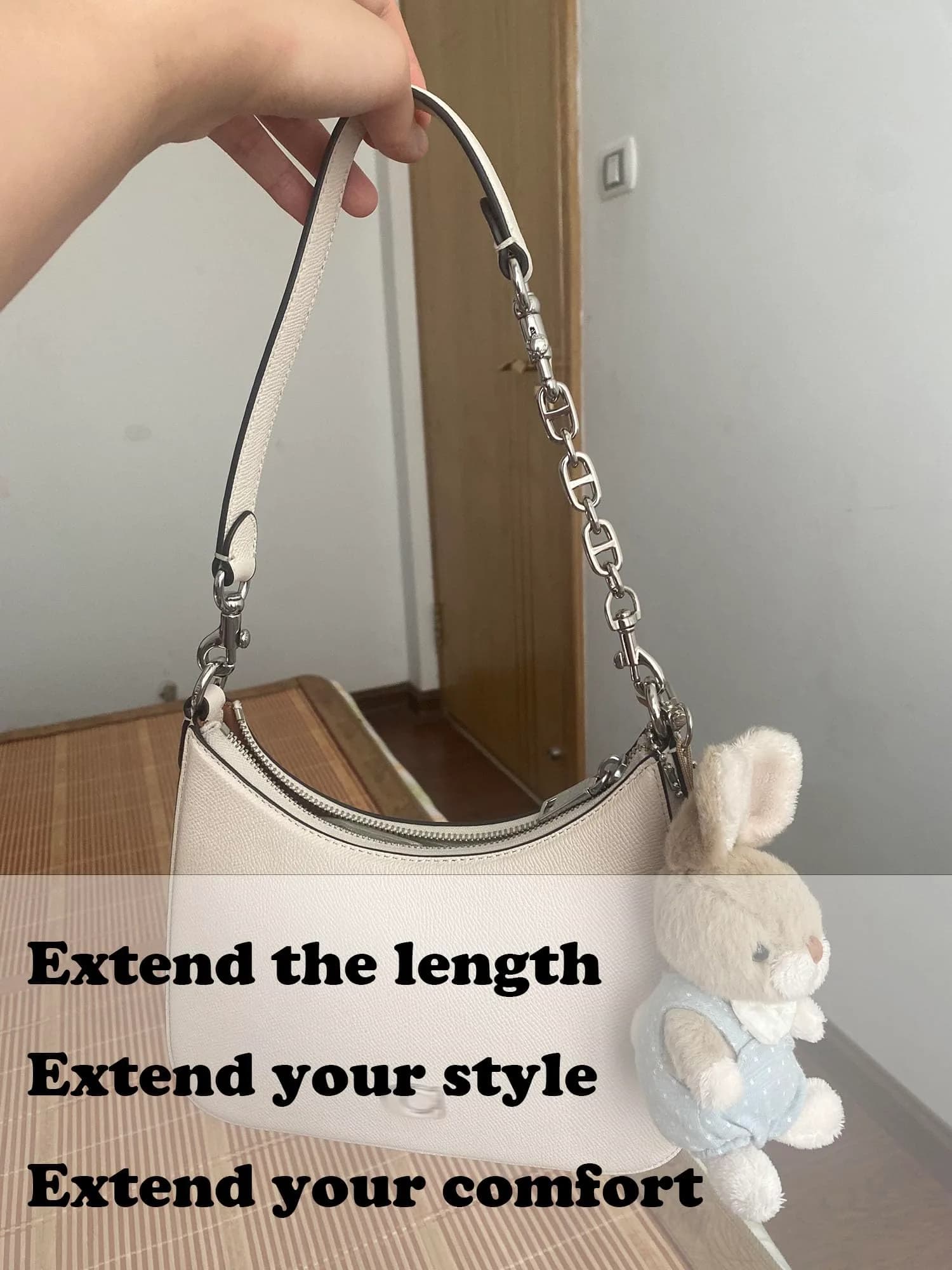 COICOIC 2Pcs Purse Strap Extender 12cm (4.7") | Adds Length for Shoulder Crossbody Bags - view 3