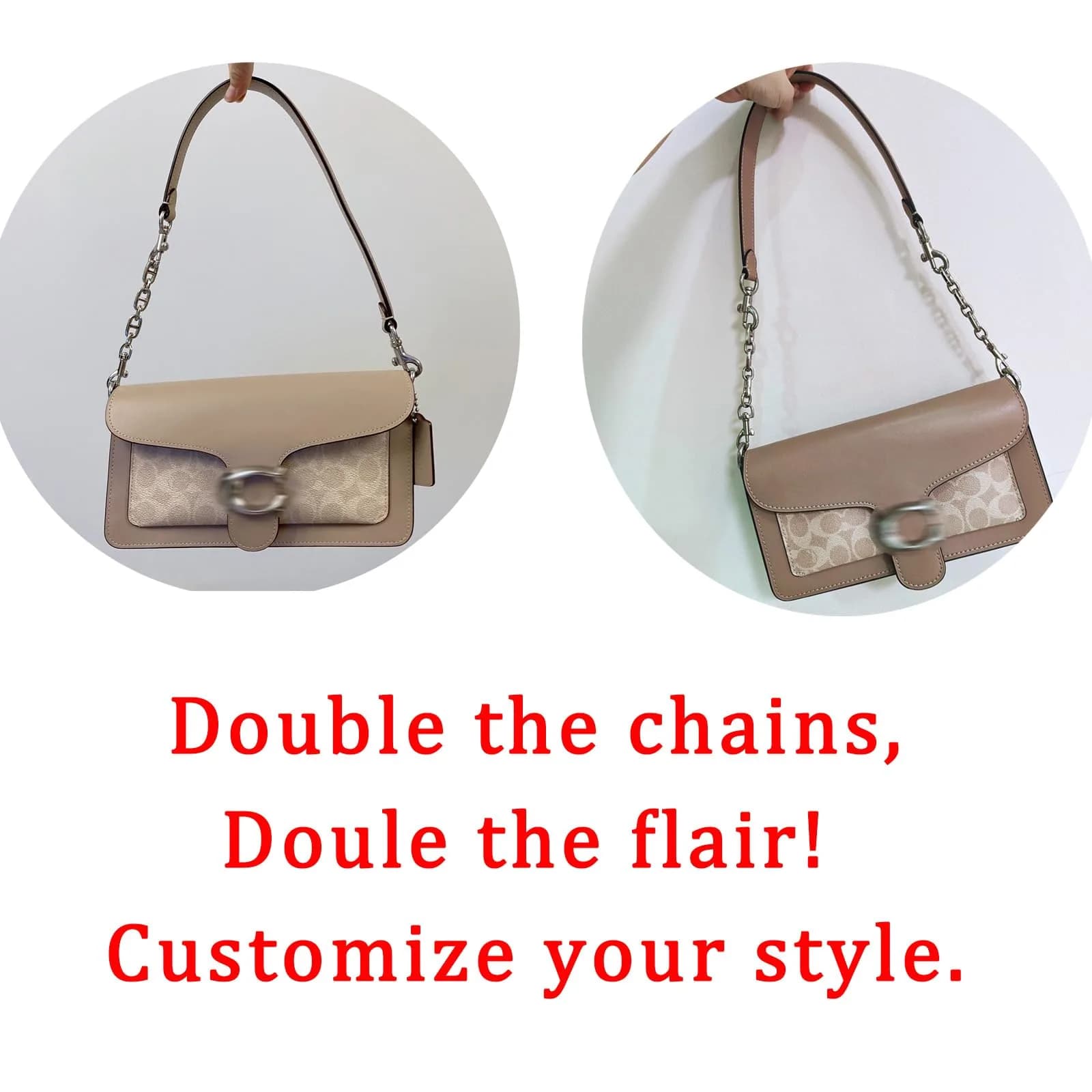 COICOIC 2Pcs Purse Strap Extender 12cm (4.7") | Adds Length for Shoulder Crossbody Bags - view 4