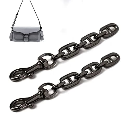 COICOIC Black 2Pcs Purse Strap Extender | 12cm (4.7") thumbnail 1