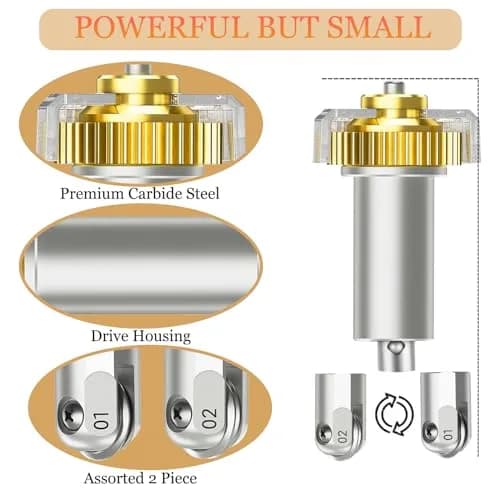 UTNVBTR Scoring Wheel Combo Pack Tool for Cricut Maker 3/Maker 4, Single & Double Scoring Wheel Tips with Drive Housing | Precision Crafting Tool thumbnail 3