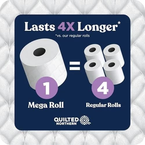 Quilted Northern Ultra Plush Toilet Paper, 24 Mega Rolls | 3-Ply Bath Tissue thumbnail 8