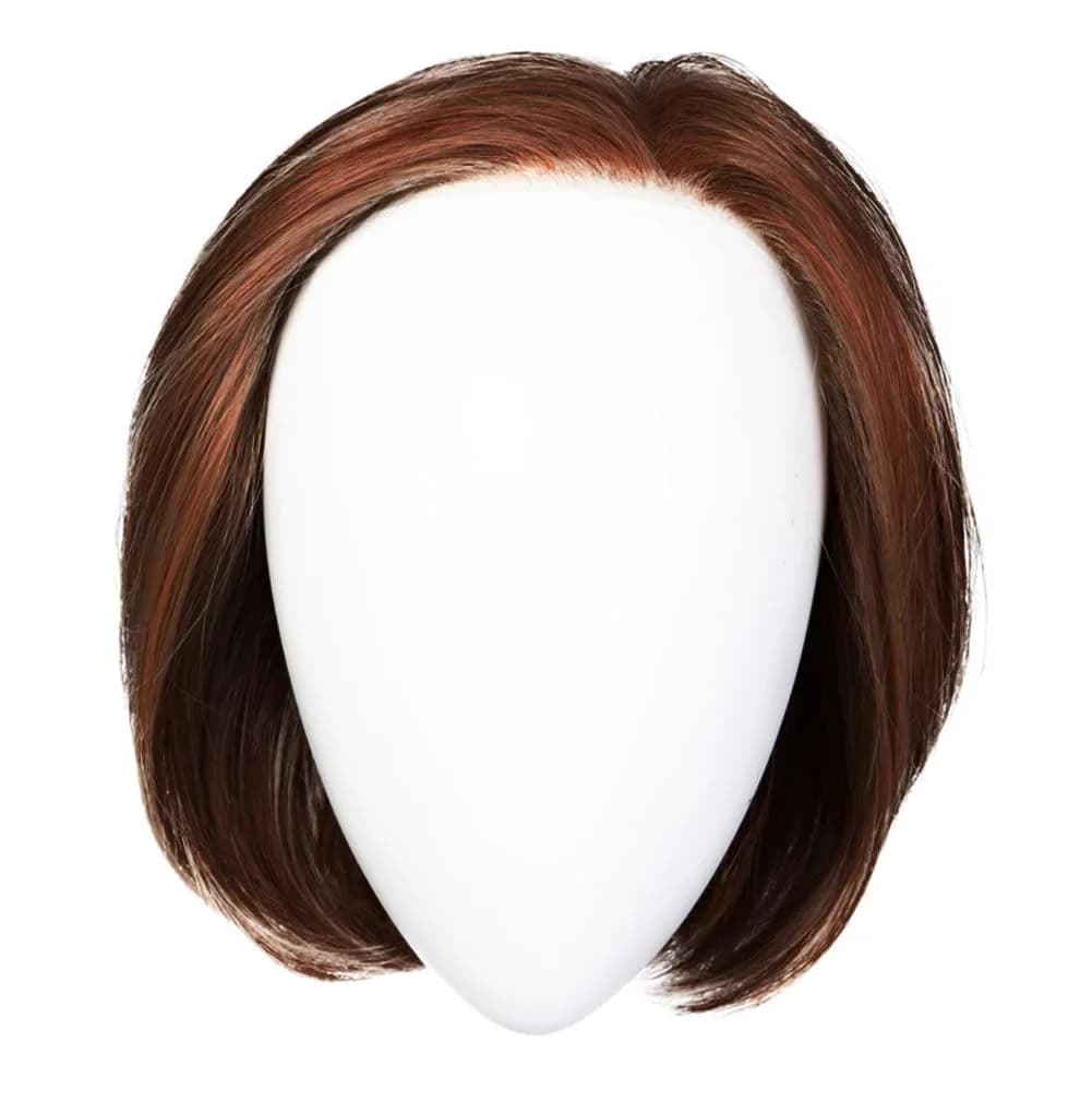 Hair u wear Raquel Welch Straight Up With A Twist Elite Chin Length Tailored Bob Wig, Average Cap, RL32/31 Cinnabar — RL32/31 Cinnabar