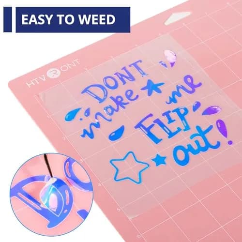 HTVRONT Holographic White Permanent Vinyl Roll 30cm x 3.05m (12" x 10FT) | Waterproof & Fade-Resistant for Crafts thumbnail 4