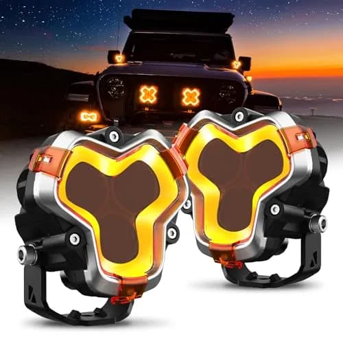 NOVSIGHT Halo Series 3 Inch Offroad LED Pods Drive Beam | Bright, Durable, IP68 Waterproof thumbnail 1