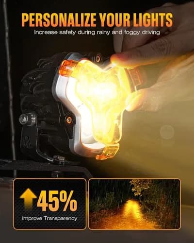 NOVSIGHT Halo Series 3 Inch Offroad LED Pods Drive Beam | Bright, Durable, IP68 Waterproof thumbnail 7
