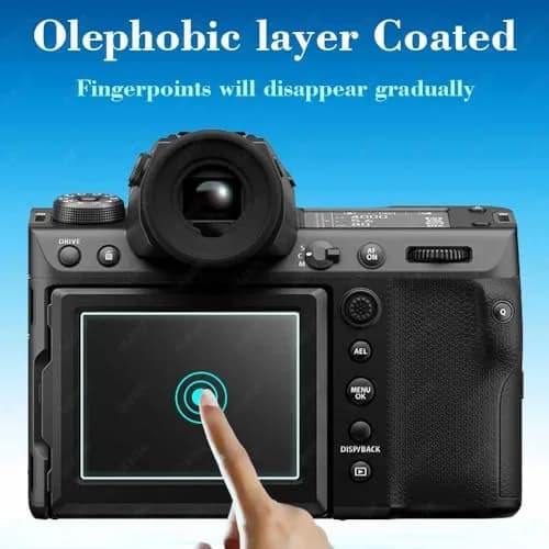 ULBTER Tempered Glass Screen Protector for Fujifilm GFX 100 II LCD & Top Screen | 2+2 Pack thumbnail 4