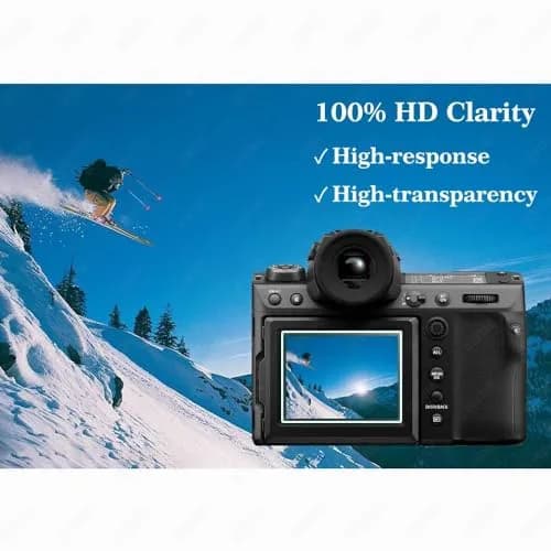 ULBTER Tempered Glass Screen Protector for Fujifilm GFX 100 II LCD & Top Screen | 2+2 Pack thumbnail 5