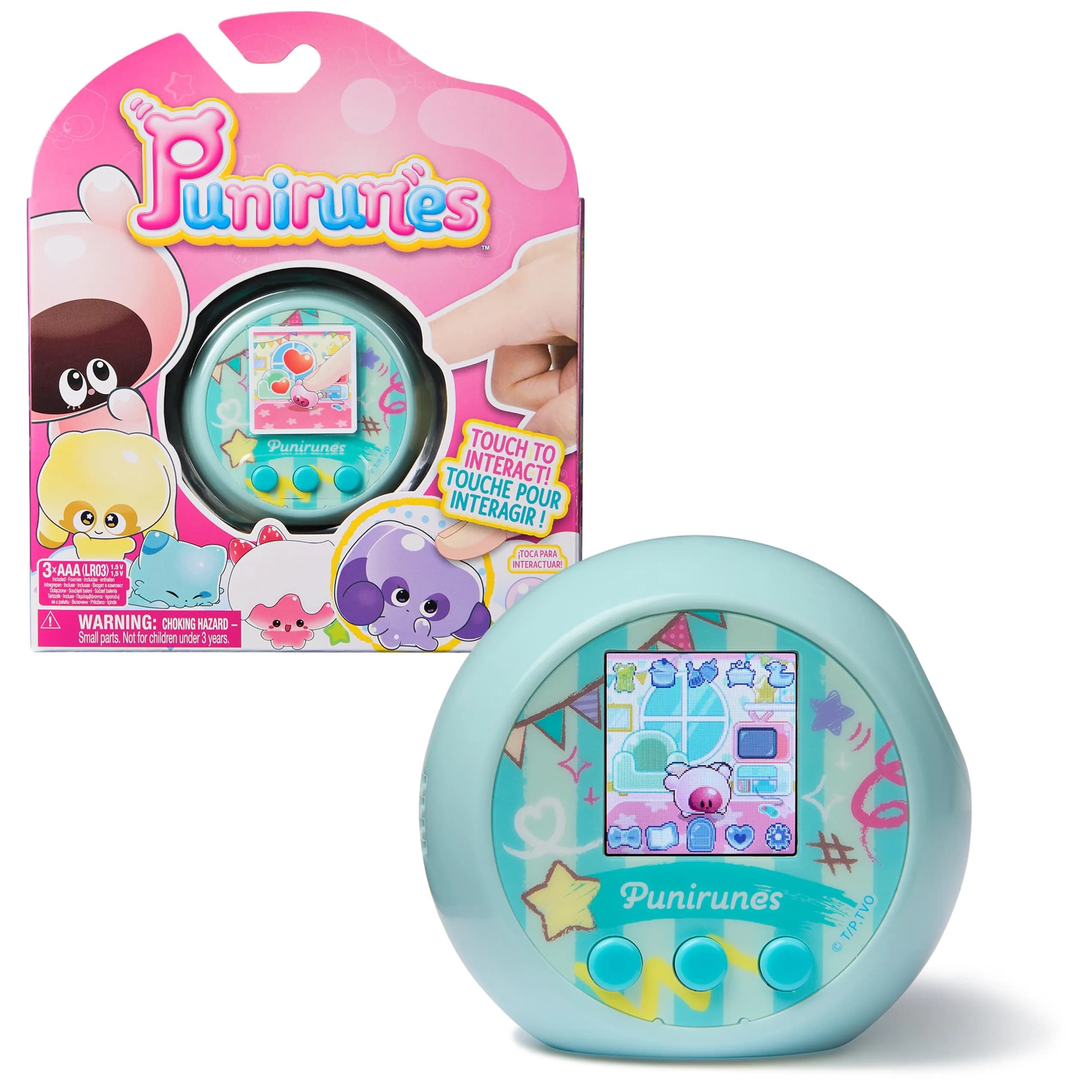 PUNIRUNES Interactive Digital Toy with 55 Characters, Ages 5+ | Educational STEM-Learning Toy for Kids — Multicolor