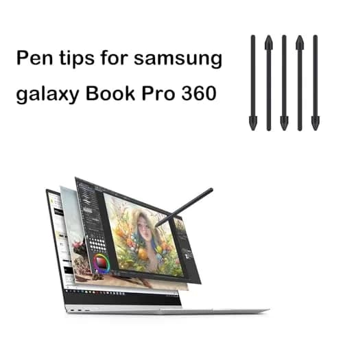 LiXiongBao 5 Pack Book Pro 360 S Pen Nibs for Samsung Galaxy Book 3/4 Pro 360 | Durable, Accurate & Long-Lasting thumbnail 2