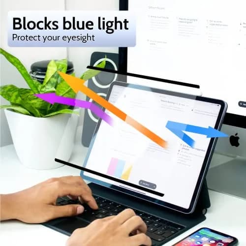 Peslv Magnetic Paper Screen Protector for iPad 10th & 11th | Anti-Glare, Reusable, Blue Light Filter (70-120 chars) thumbnail 5