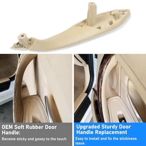 Jaronx Interior Door Pull Handle Replacement for BMW 3 Series 2012-2019 (4-Piece Set, Beige) thumbnail 2