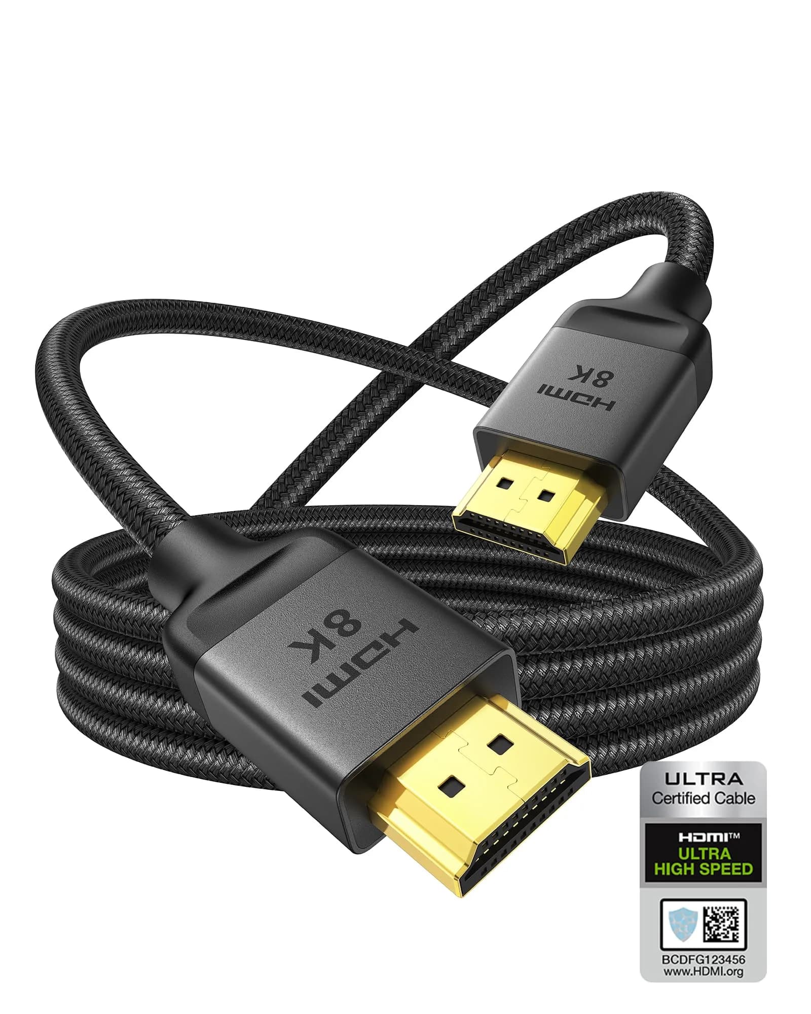 Silkland HDMI 2.1 Cable 10FT | 48Gbps HDR, Ultra High Speed, 8K/10K Support