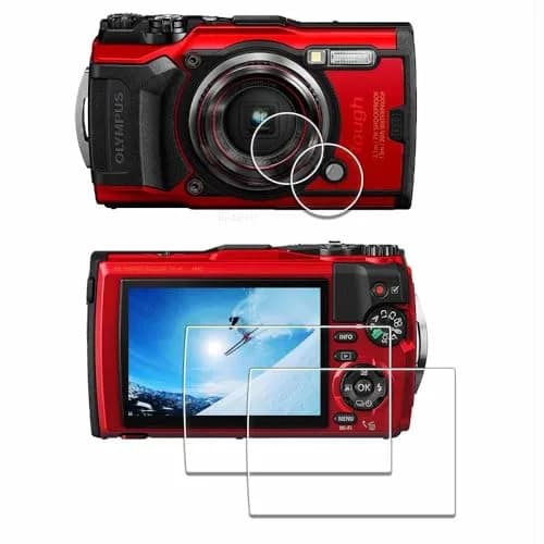iDaPro Screen Protector + Lens Protector for Olympus TG-7/TG-6/TG-5 | 9H Hardness, HD Clarity, Easy Install thumbnail 1
