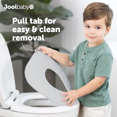 Jool Baby Folding Travel Potty Training Seat – Easy-Remove Pull Tab (Gray) | Portable, Compact & Lightweight thumbnail 6