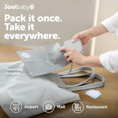 Jool Baby Folding Travel Potty Training Seat – Easy-Remove Pull Tab (Gray) | Portable, Compact & Lightweight thumbnail 7