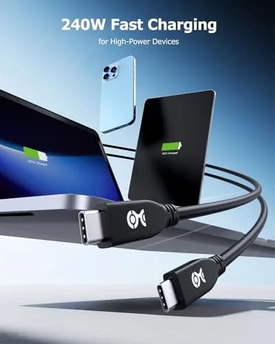 Cable Matters 40Gbps USB4 Cable, Thunderbolt 4/5 Compatible, 2m (6.6ft) | High-Speed Data Transfer & 8K Video thumbnail 5