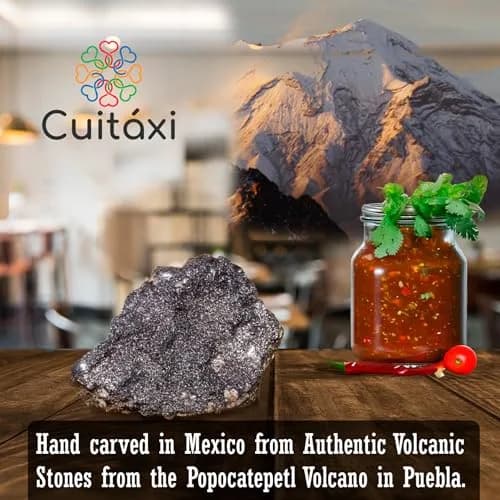 Cuitáxi Lava Rock Pestle | Traditional Mexican Molcajete Tejolote Single Head, 0.345 kg (0.76 lb) thumbnail 7