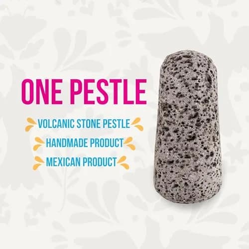Cuitáxi Lava Rock Pestle | Traditional Mexican Molcajete Tejolote Single Head, 0.345 kg (0.76 lb) thumbnail 2