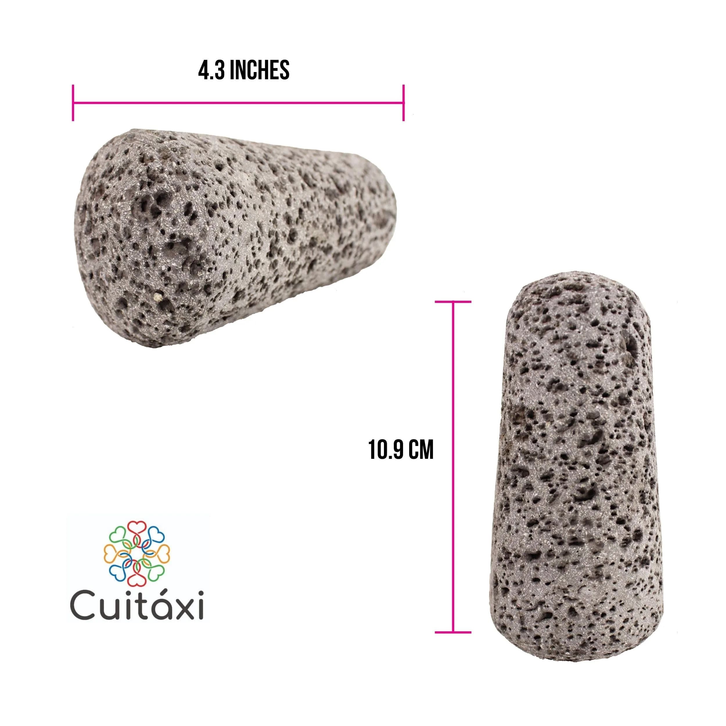 Cuitáxi Lava Rock Pestle | Traditional Mexican Molcajete Tejolote Single Head, 0.345 kg (0.76 lb) - view 3