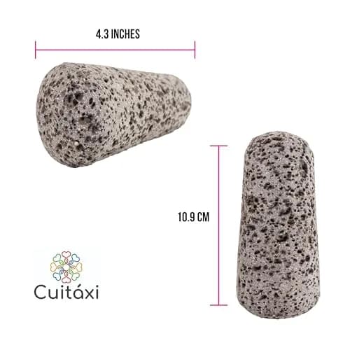 Cuitáxi Lava Rock Pestle | Traditional Mexican Molcajete Tejolote Single Head, 0.345 kg (0.76 lb) thumbnail 3