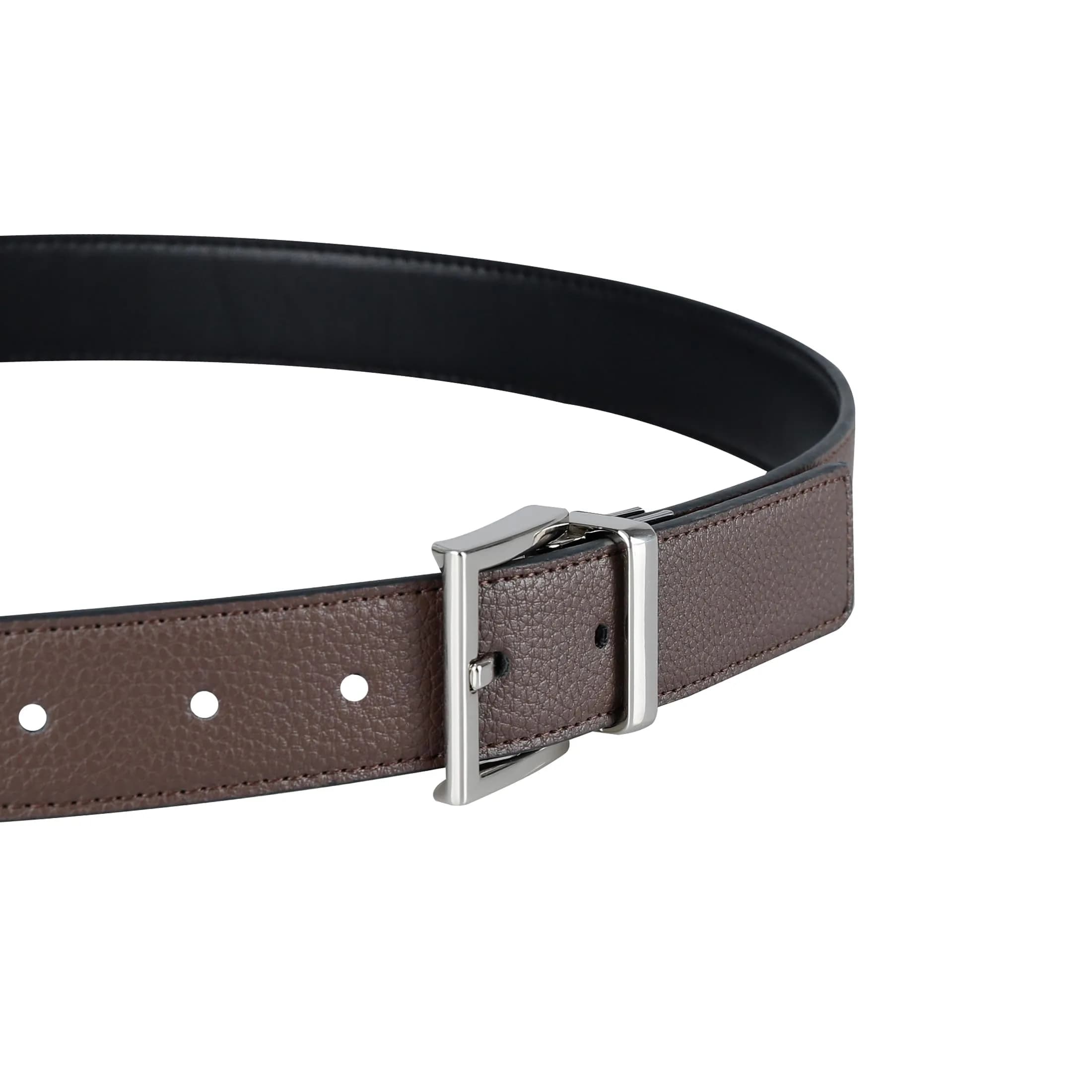 Tommy Hilfiger Men's 32mm Stretch Reversible Belt - Dark Brown/Black thumbnail 4
