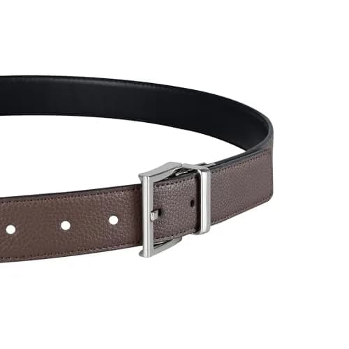 Tommy Hilfiger Men's 32MM STRETCH Reversible Belt, Black/Dark Brown, 1.25-inch Width thumbnail 4