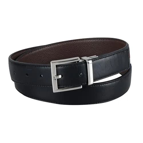 Tommy Hilfiger Men's 32MM STRETCH Reversible Belt, Black/Dark Brown, 1.25-inch Width thumbnail 3