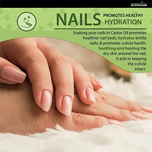 GreenIVe 100% Pure Cold Pressed Castor Oil 473ml (16 Fl Oz) | For Hair Growth & Skin Hydration thumbnail 7