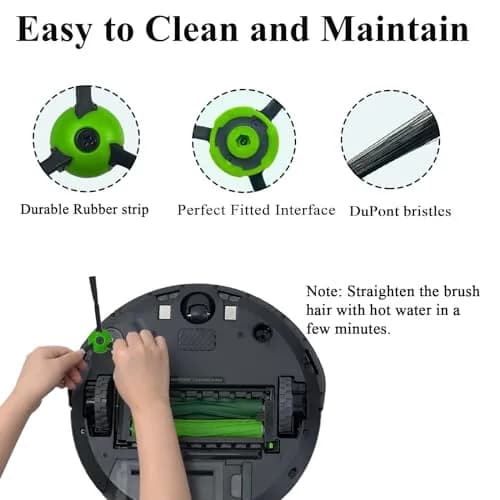 Soniicmomo 6 Pack Replacement Side Brushes for iRobot Roomba i, j, e Series | Green thumbnail 4