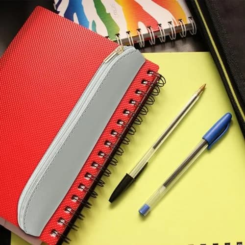 Aswewamt 5 Pcs Elastic Notebook Band Holders PU Leather Adjustable Pen Zipper Sleeve Pouch for Notebook Planners Binders Books | Multifunctional, Portable, PU Leather thumbnail 6