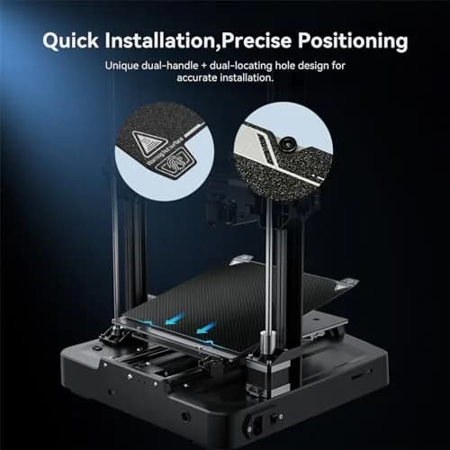 Creality K1 PEI Build Plate Kit 235x235mm (PET+PEI) | Dual-Sided Printing Surface thumbnail 7