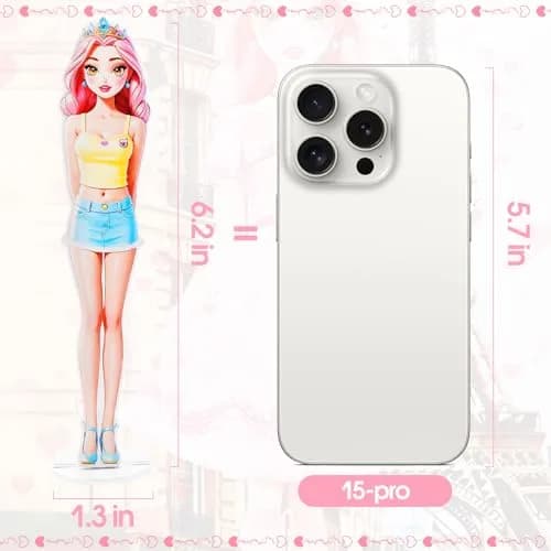 PainZieteg Magnetic Dress Up Dolls for Girls 4-10 | Creative Magnetic Princess Paper Doll Set thumbnail 4