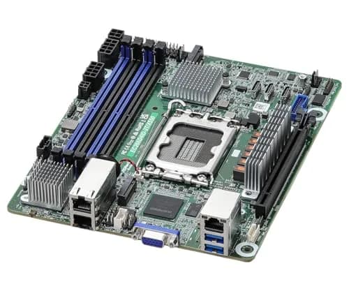ASRock Rack EPYC4000D4U Motherboard Micro-ATX DDR5 ECC UDIMM PCIe5.0 | Server & Workstation Ready thumbnail 1