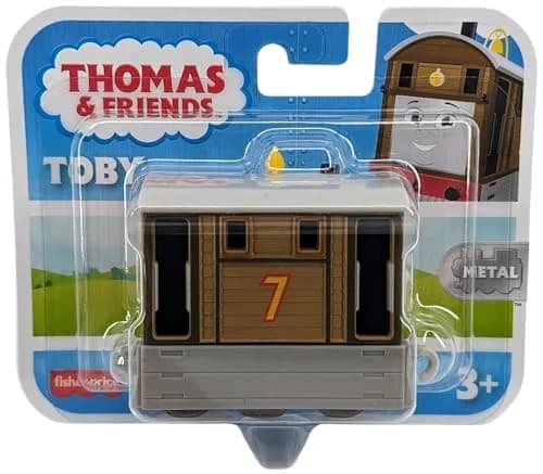 Thomas & Friends Toby Metal Diecast | All Engines Go, Fisher-Price Push-Along Toy Train for Kids 3+ | 1.89 inch thumbnail 7