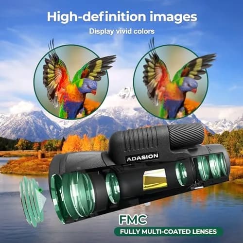 Adasion 15x56 Monoculars for Adults High Powered | HD Vision, IPX7 Waterproof, Phone Adapter & Tripod thumbnail 4