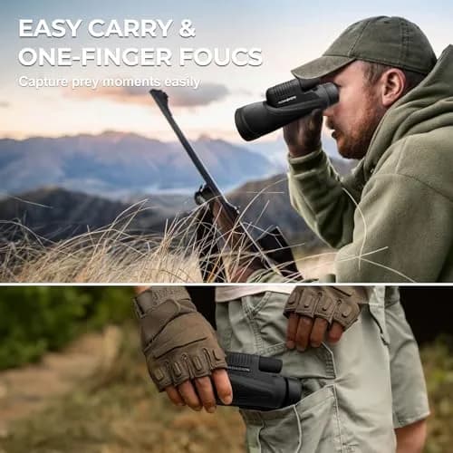 Adasion 15x56 Monoculars for Adults High Powered | HD Vision, IPX7 Waterproof, Phone Adapter & Tripod thumbnail 6