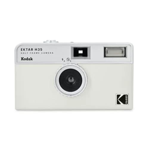 KODAK EKTAR H35 Half Frame 35mm Camera (White, Bundle with 24exp Film) | Reusable, Focus-Free, Lightweight thumbnail 1