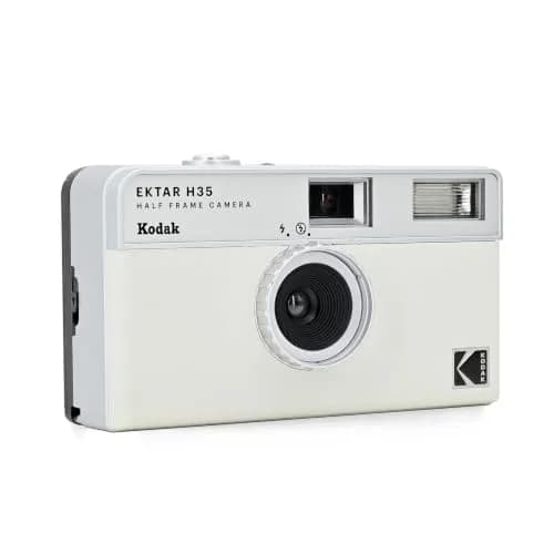 KODAK EKTAR H35 Half Frame 35mm Camera (White, Bundle with 24exp Film) | Reusable, Focus-Free, Lightweight thumbnail 2