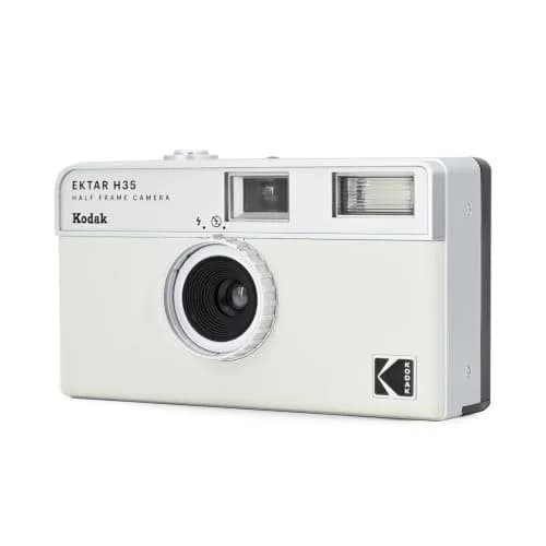 KODAK EKTAR H35 Half Frame 35mm Camera (White, Bundle with 24exp Film) | Reusable, Focus-Free, Lightweight thumbnail 3