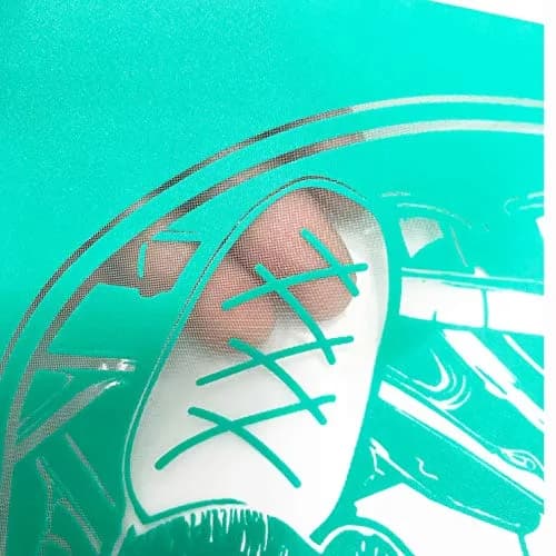 JAJADO Reusable Silk Screen Transfers Letter Symbol Alphabet DIY Stencils 8.5x11 inch | Adhesive Mesh for Painting & Craft thumbnail 2