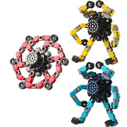 Gokeey Transformable Fidget Spinners 3 Pcs | Stress Relief Sensory Toys for Kids and Adults thumbnail 1